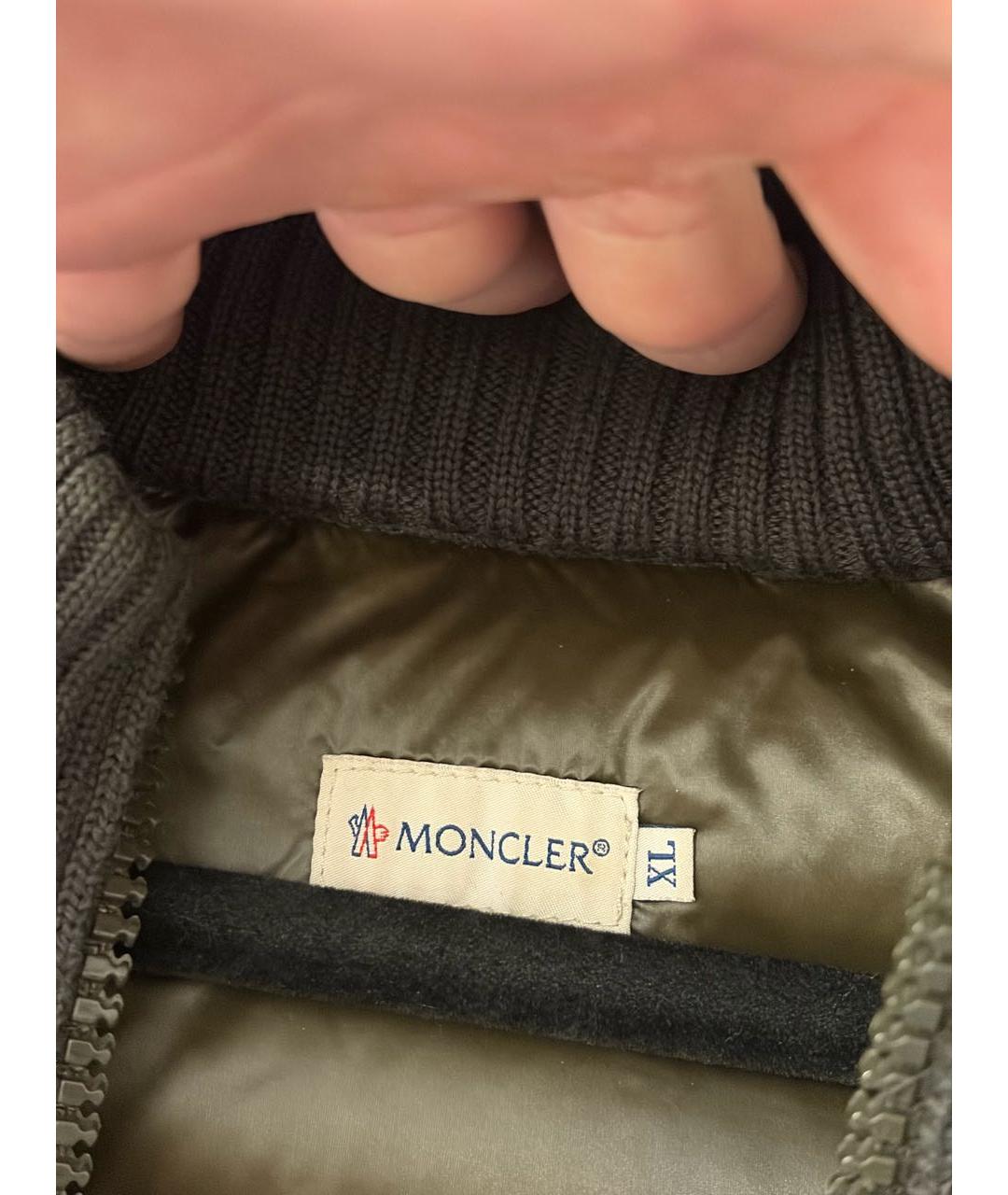 MONCLER Хаки жилет, фото 6