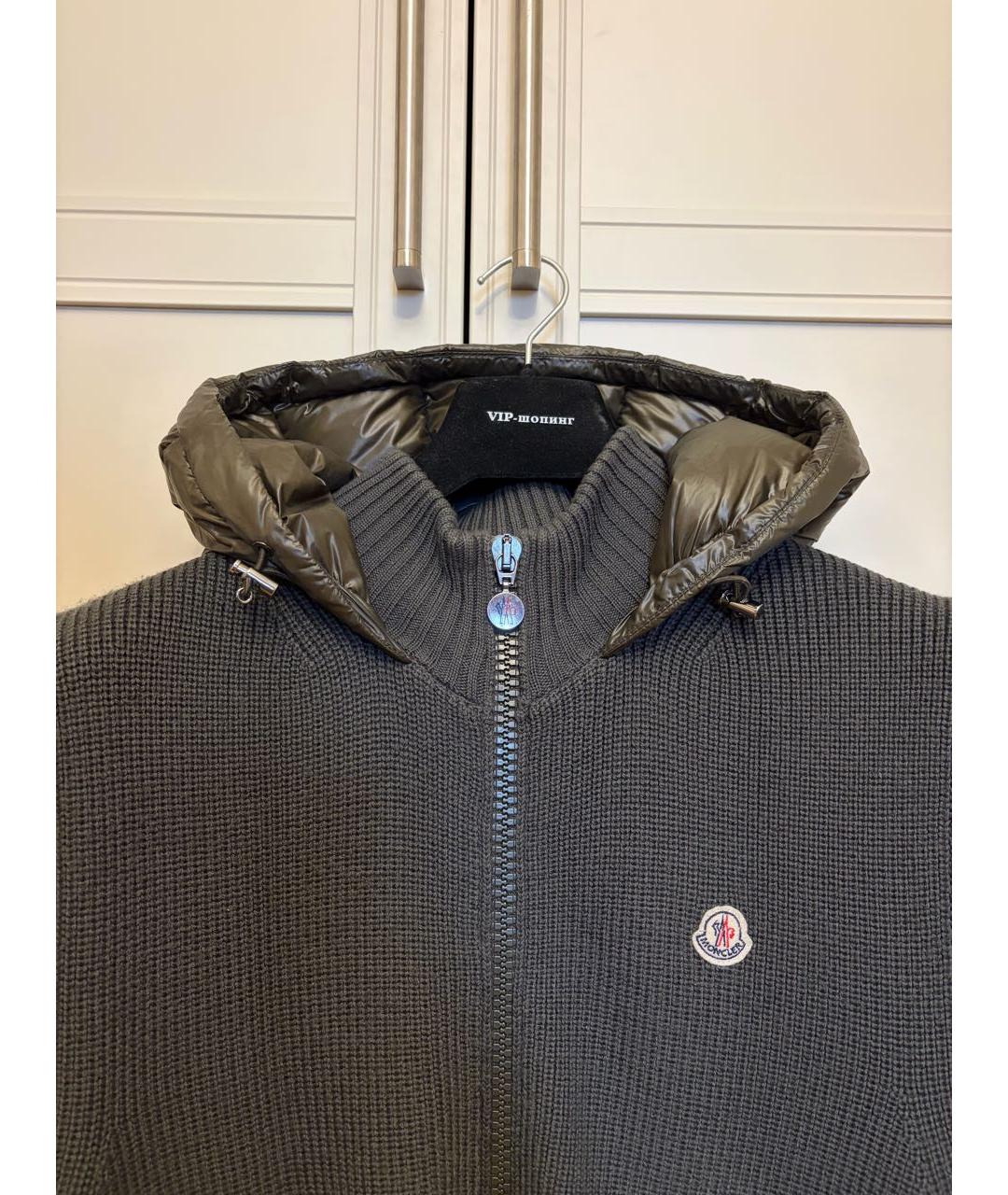 MONCLER Хаки жилет, фото 3