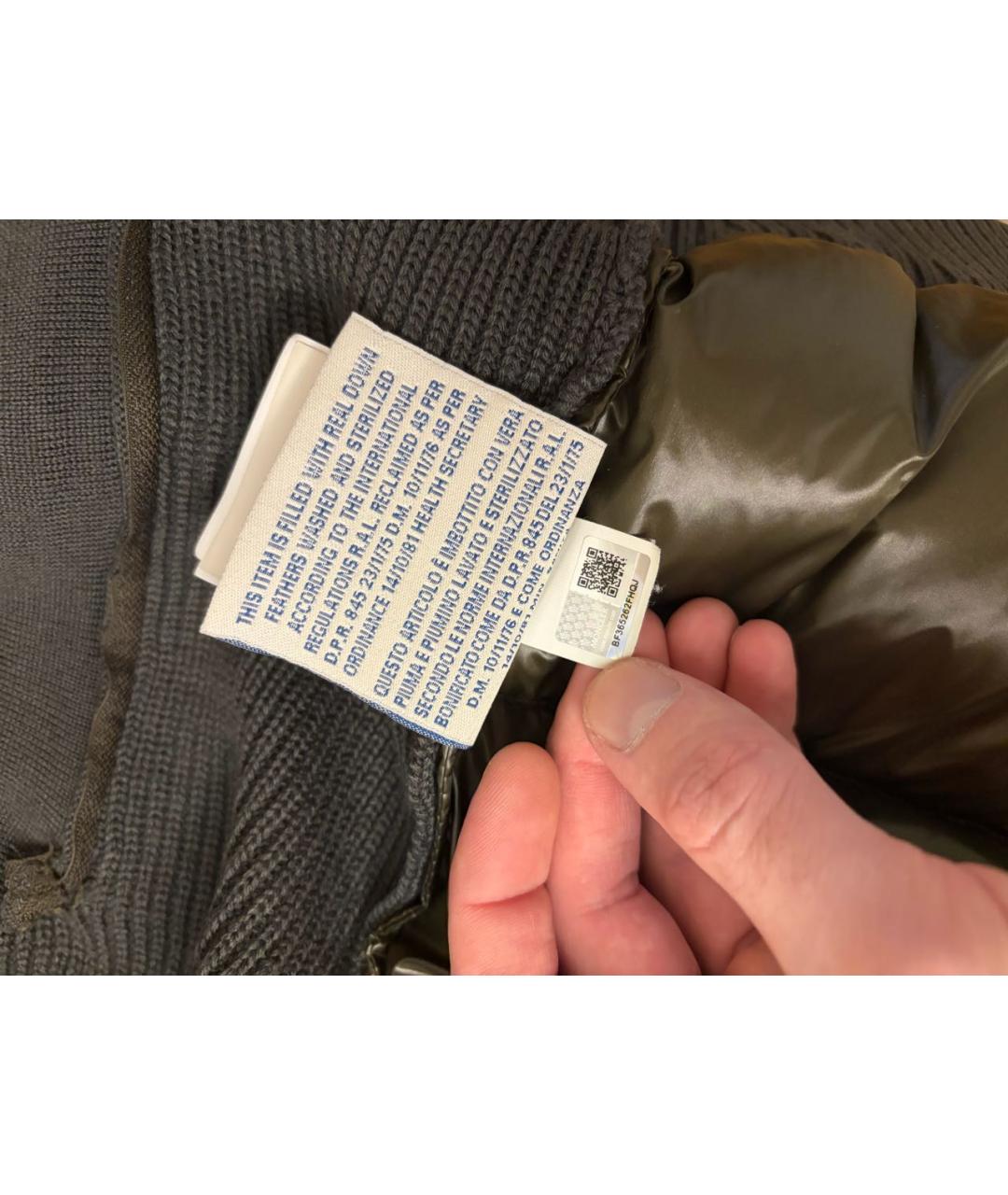 MONCLER Хаки жилет, фото 8