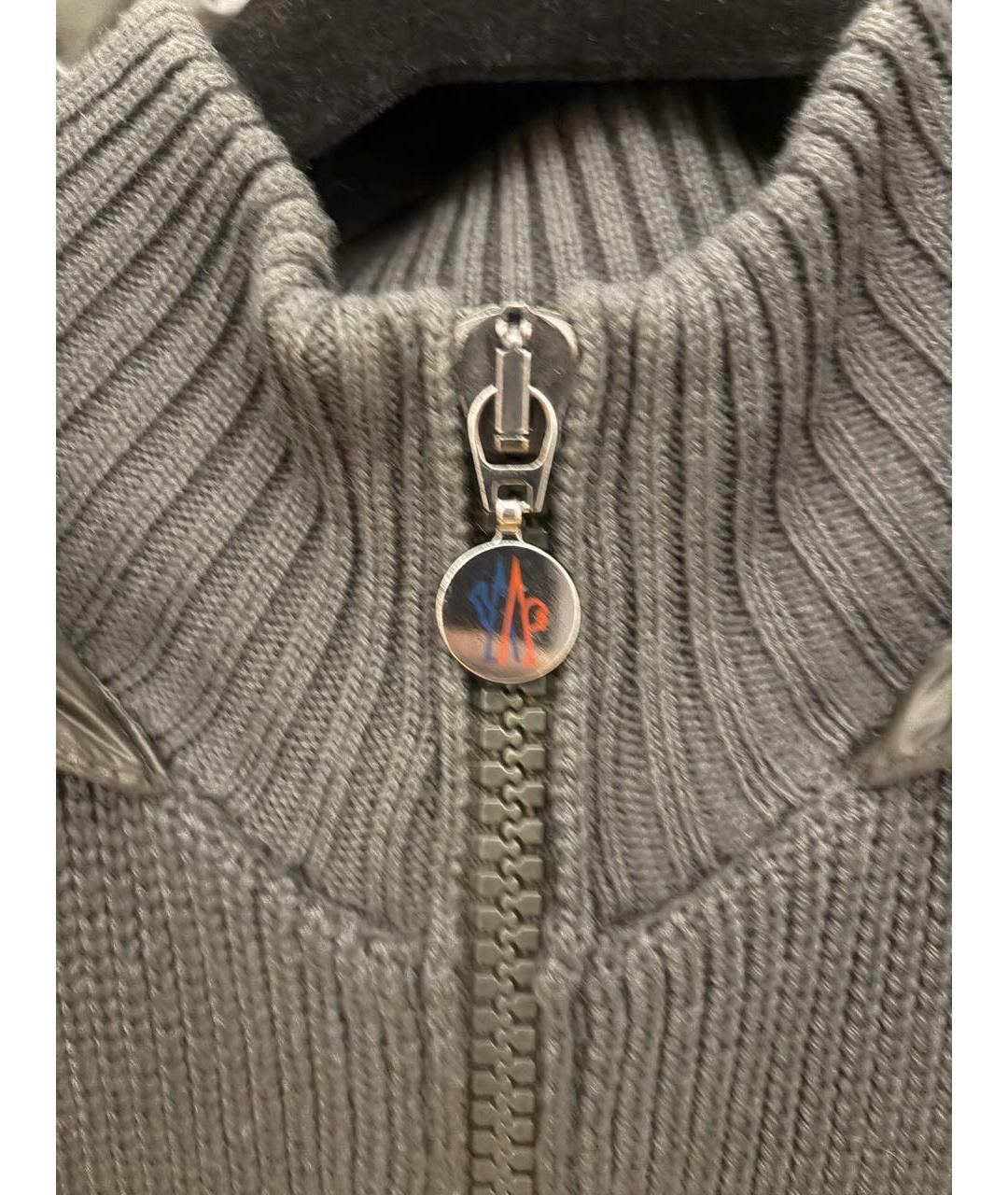 MONCLER Хаки жилет, фото 4