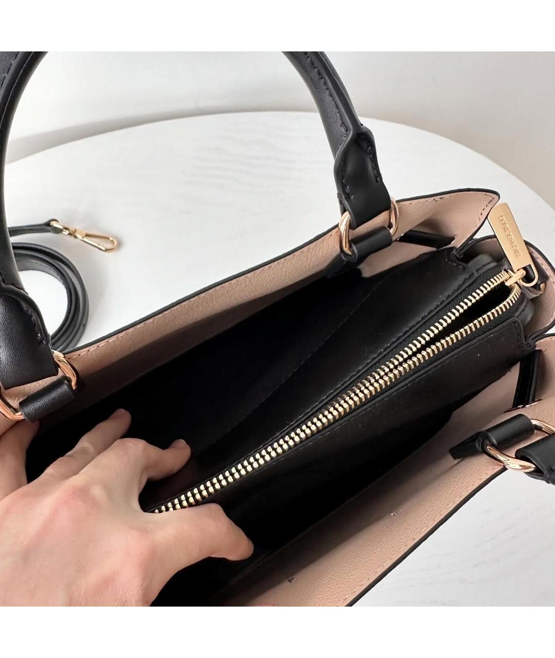 MICHAEL KORS Черная кожаная сумка с короткими ручками, фото 7