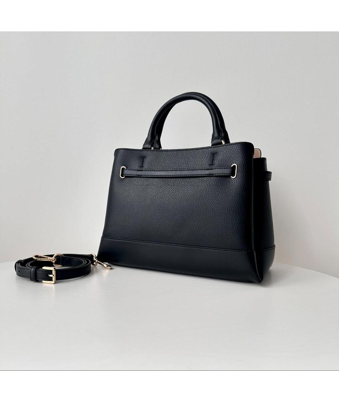 MICHAEL KORS Черная кожаная сумка с короткими ручками, фото 5