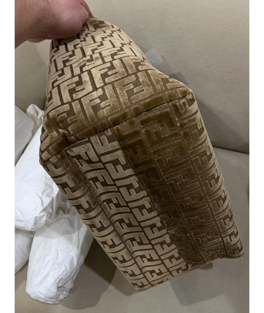 FENDI Коричневая сумка с короткими ручками, фото 2