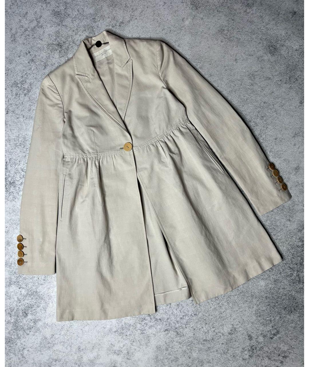 STELLA MCCARTNEY Серое хлопковое пальто, фото 9