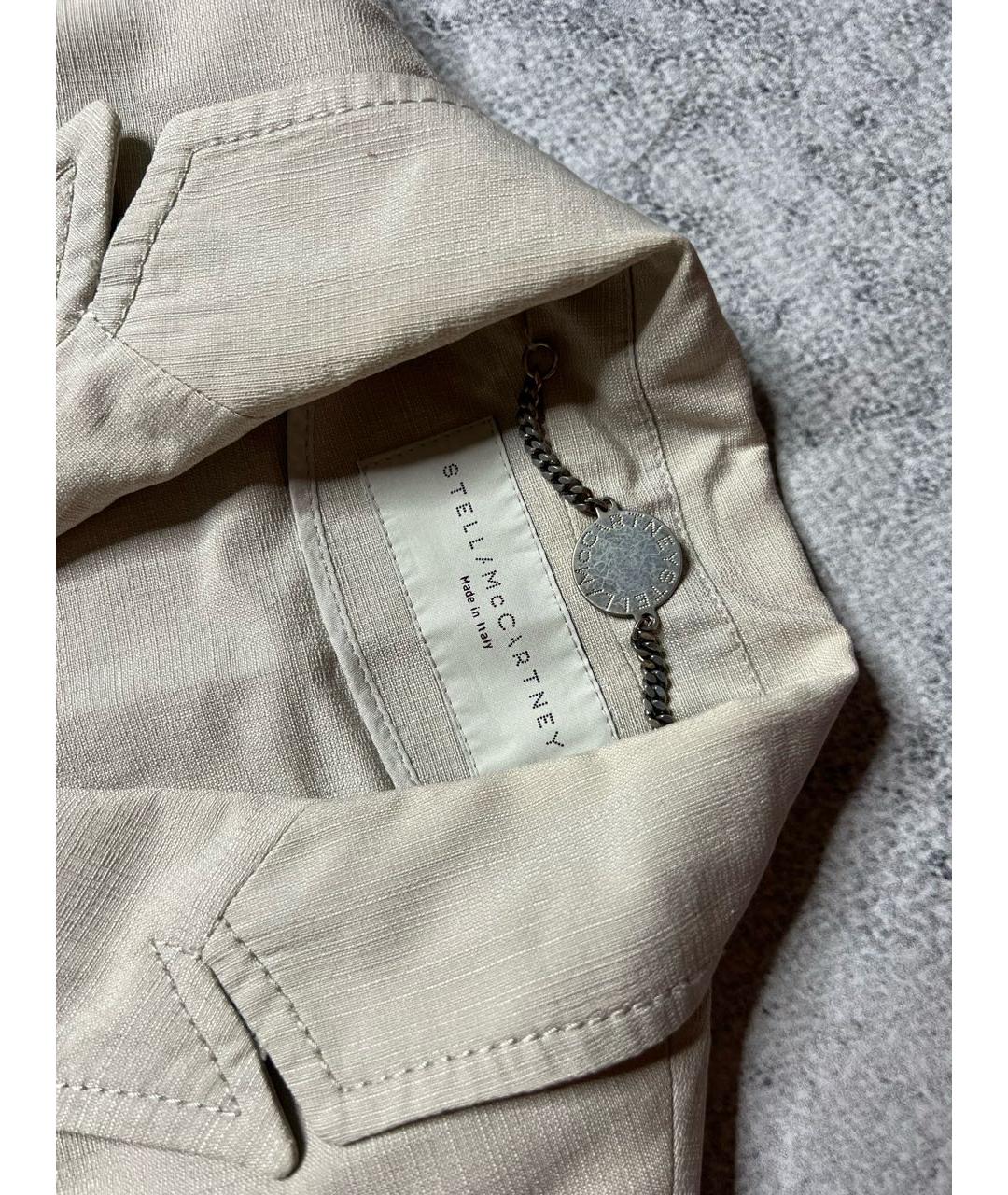 STELLA MCCARTNEY Серое хлопковое пальто, фото 6