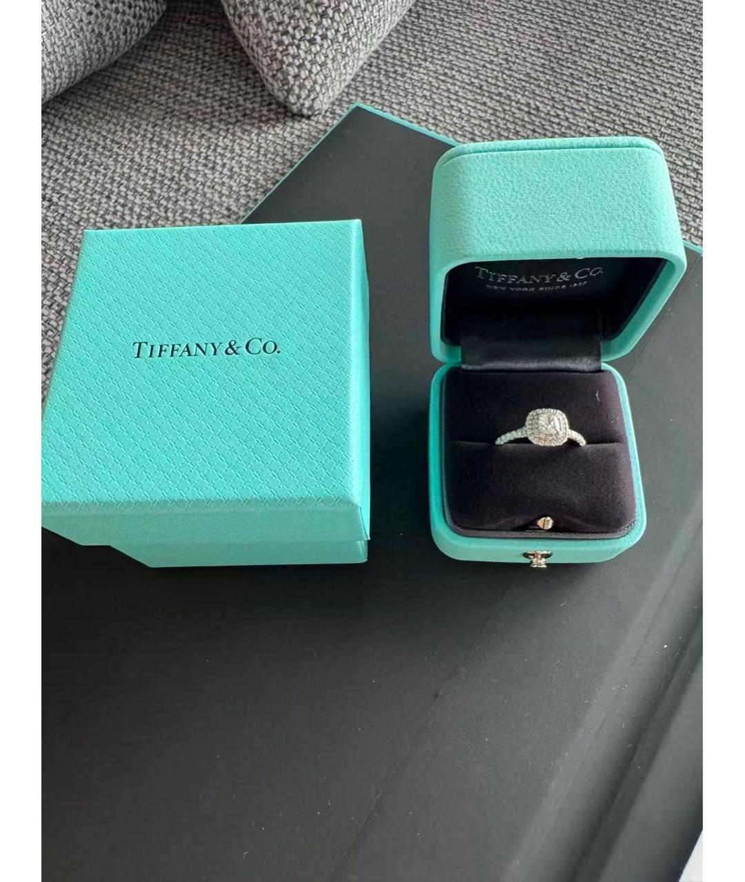 TIFFANY&CO Серебряное платиновое кольцо, фото 2