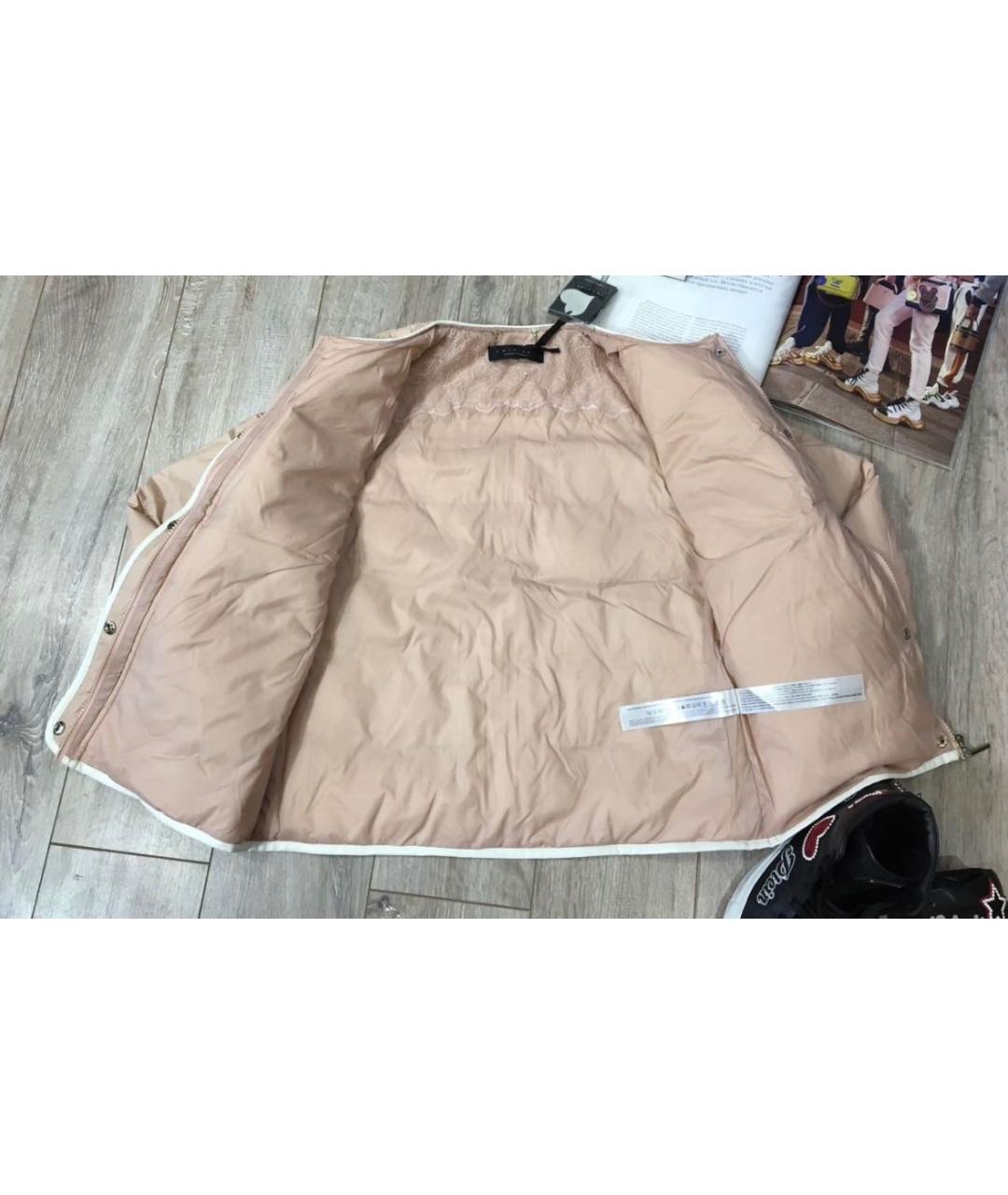 TWIN-SET Коралловая полиэстеровая куртка, фото 5