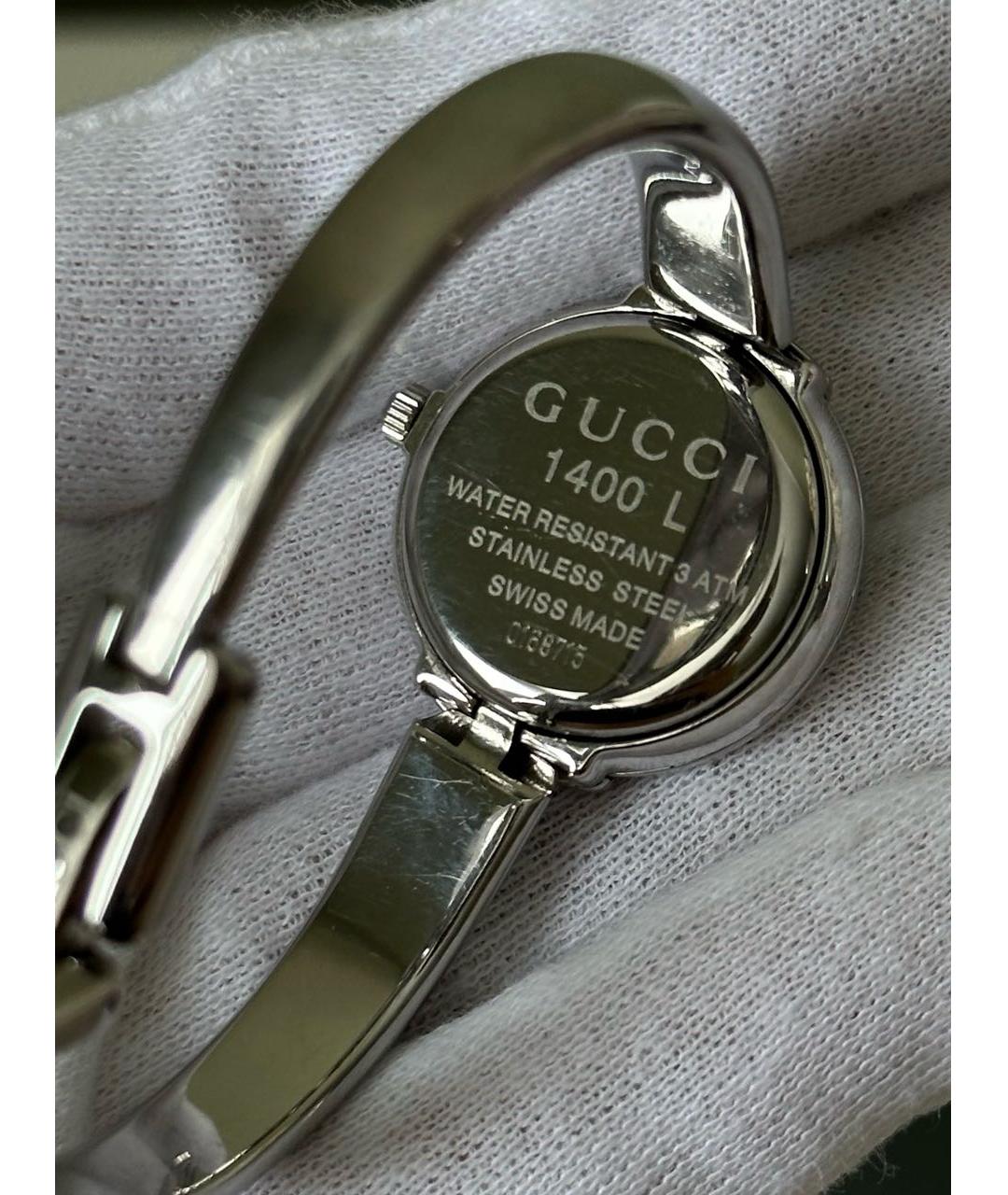 GUCCI Серебряные стальные часы, фото 3