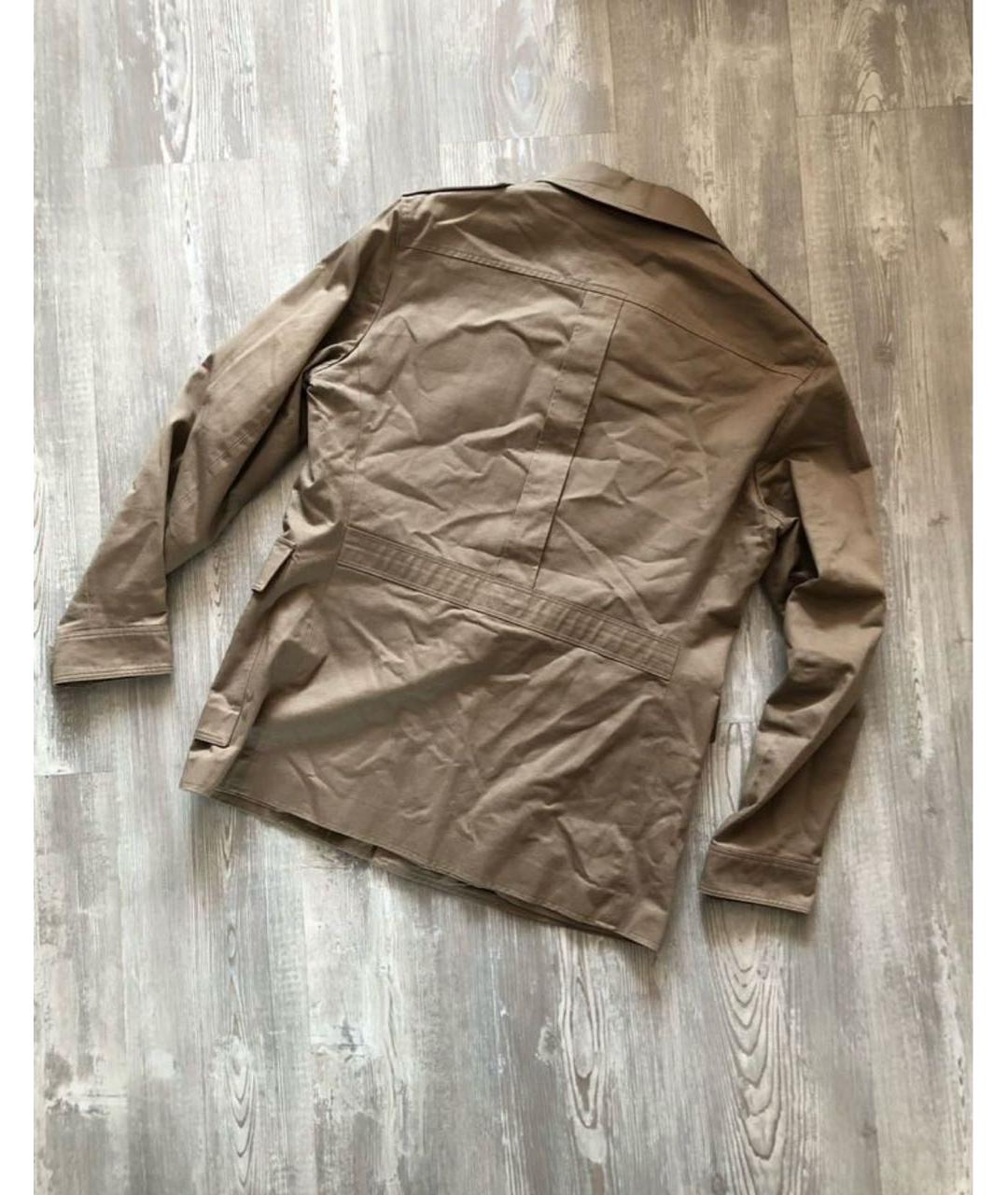 GUCCI Бежевая хлопковая куртка, фото 8