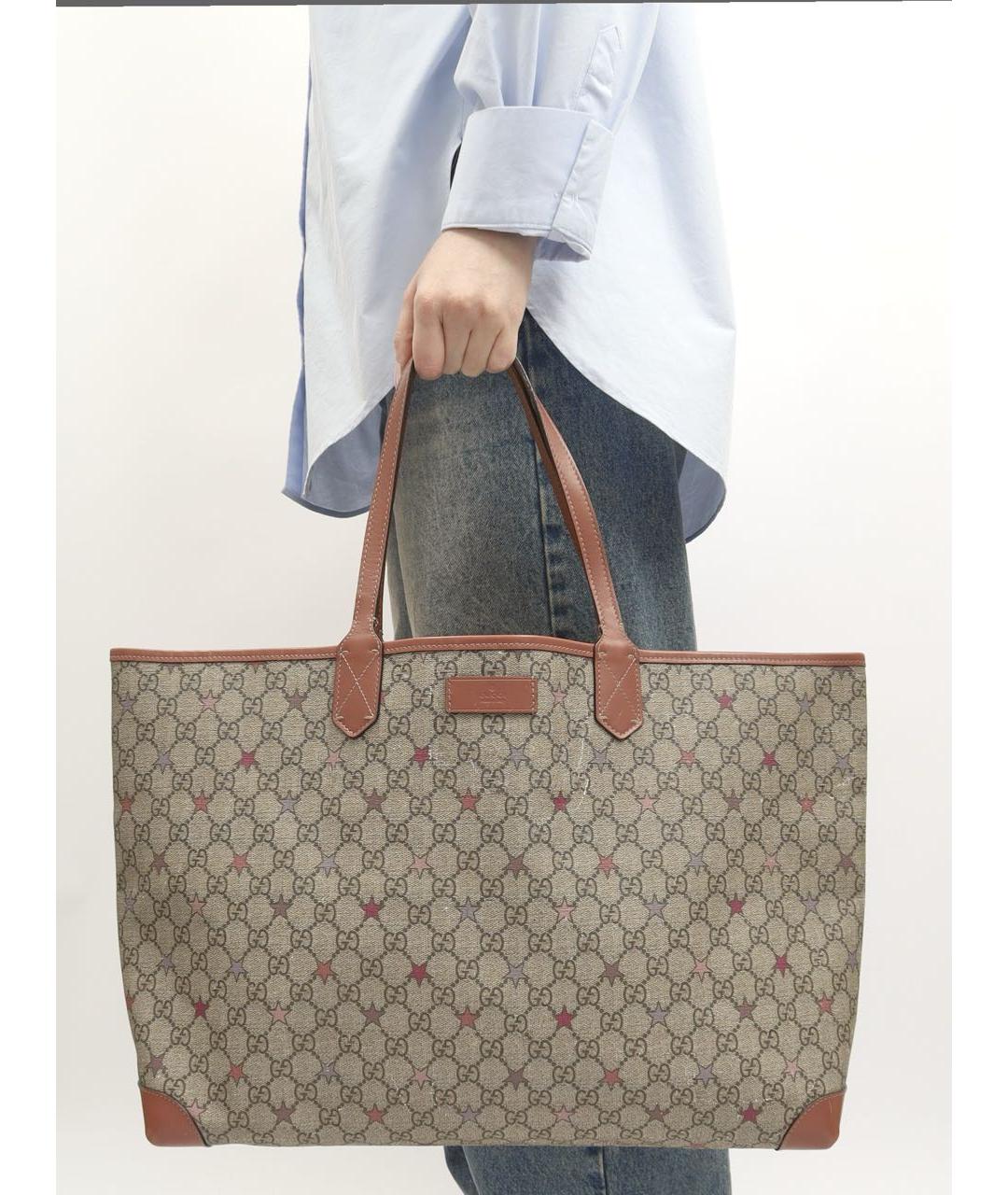 GUCCI Бежевая сумка тоут, фото 2