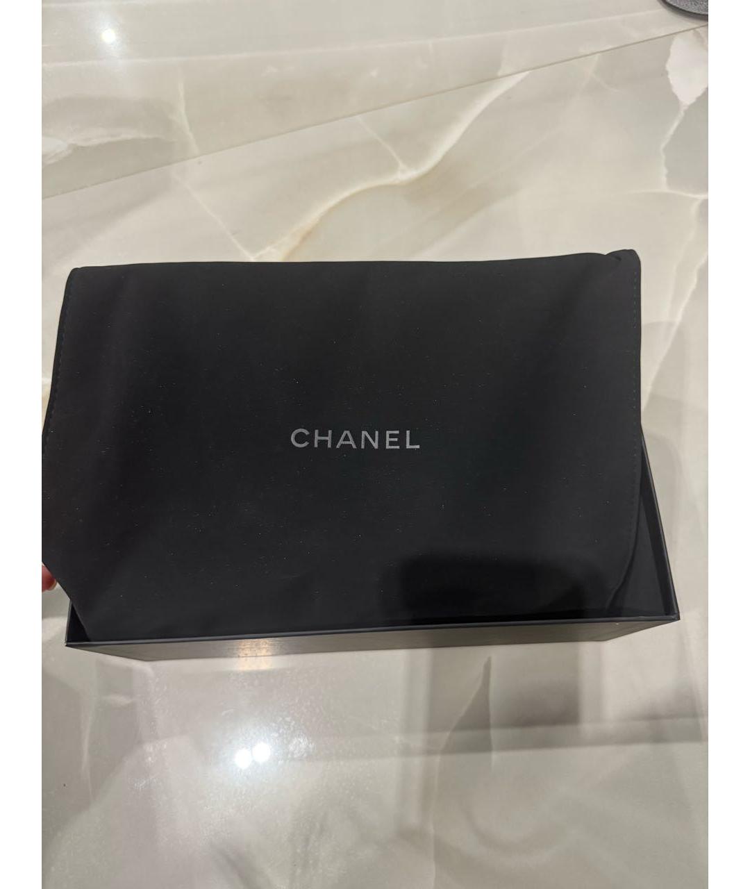 CHANEL Черная кожаная сумка через плечо, фото 6