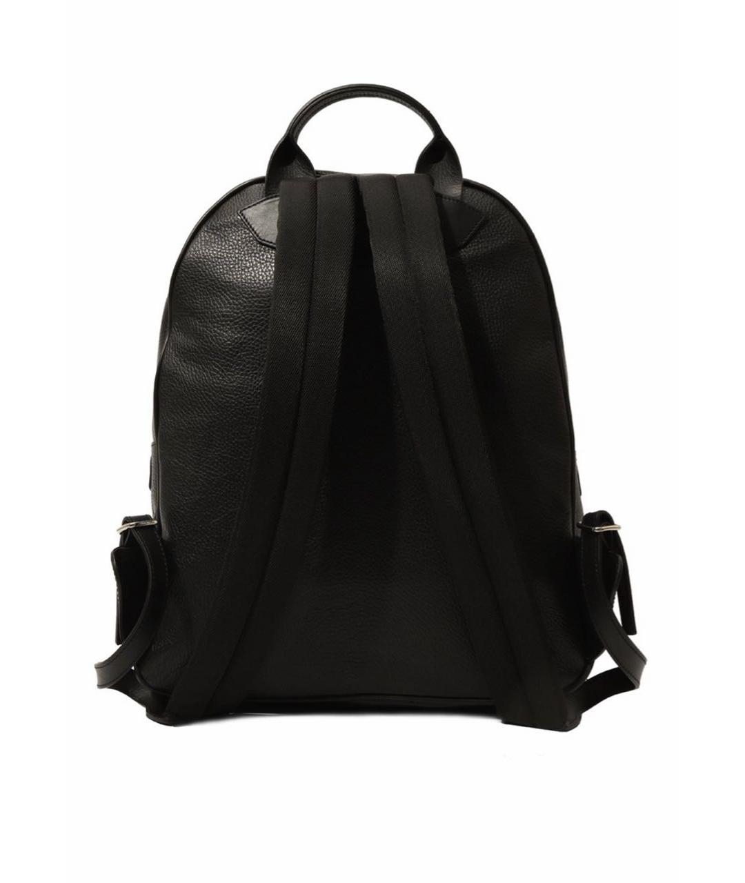 KITON Черный кожаный рюкзак, фото 3