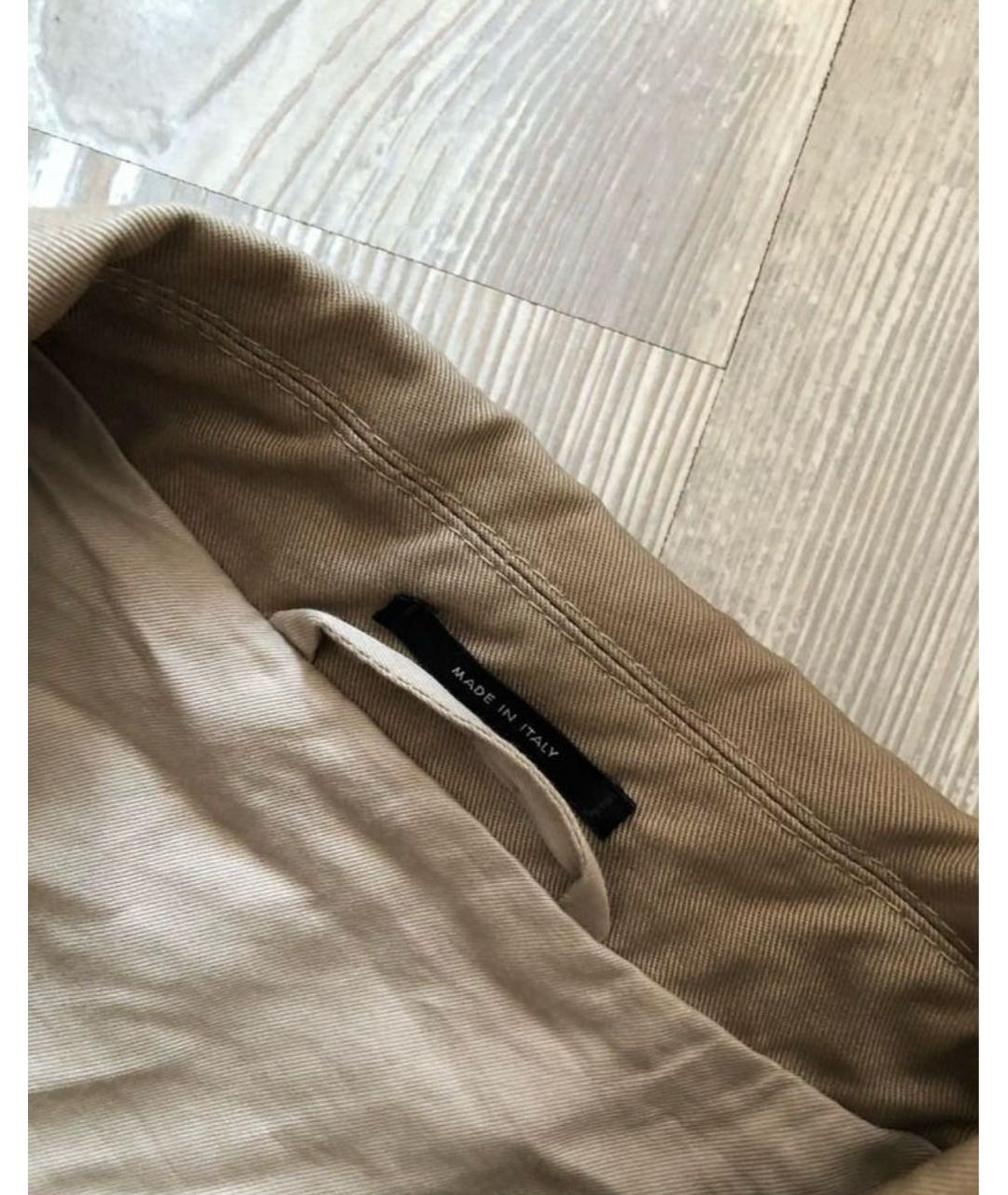 GUCCI Бежевая хлопковая куртка, фото 3