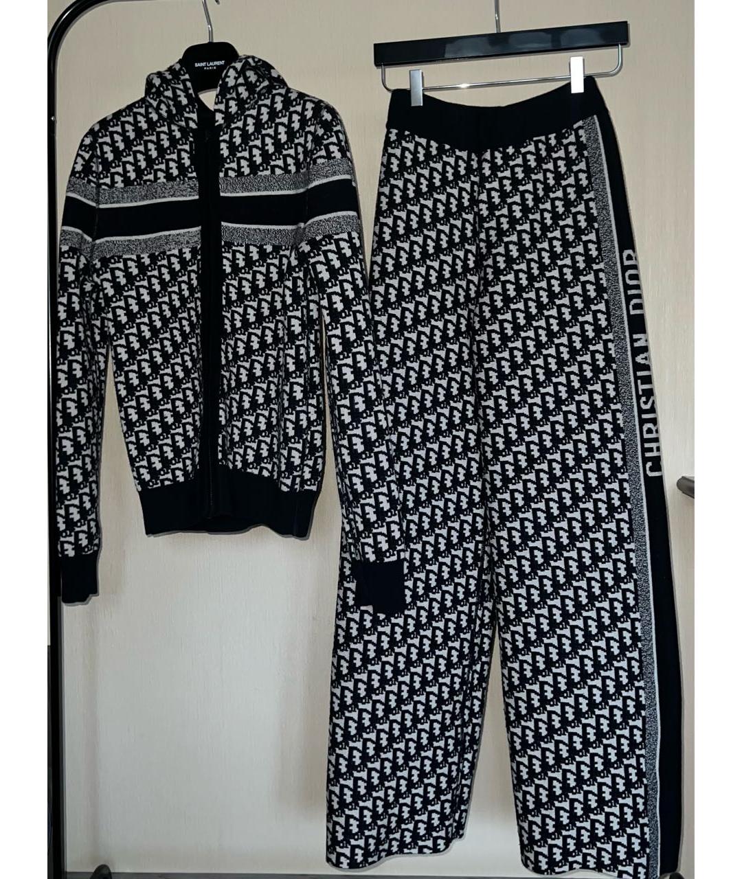 CHRISTIAN DIOR Темно-синий кашемировый костюм с брюками, фото 5