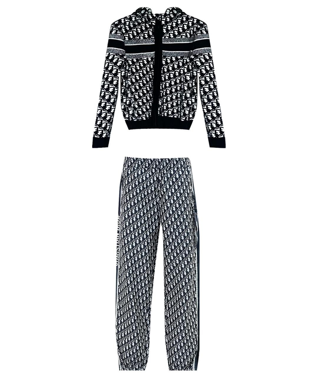 CHRISTIAN DIOR Темно-синий кашемировый костюм с брюками, фото 1