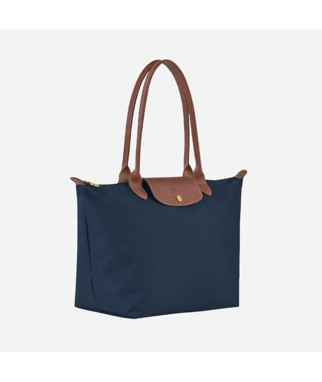 LONGCHAMP Темно-синяя сумка тоут, фото 8