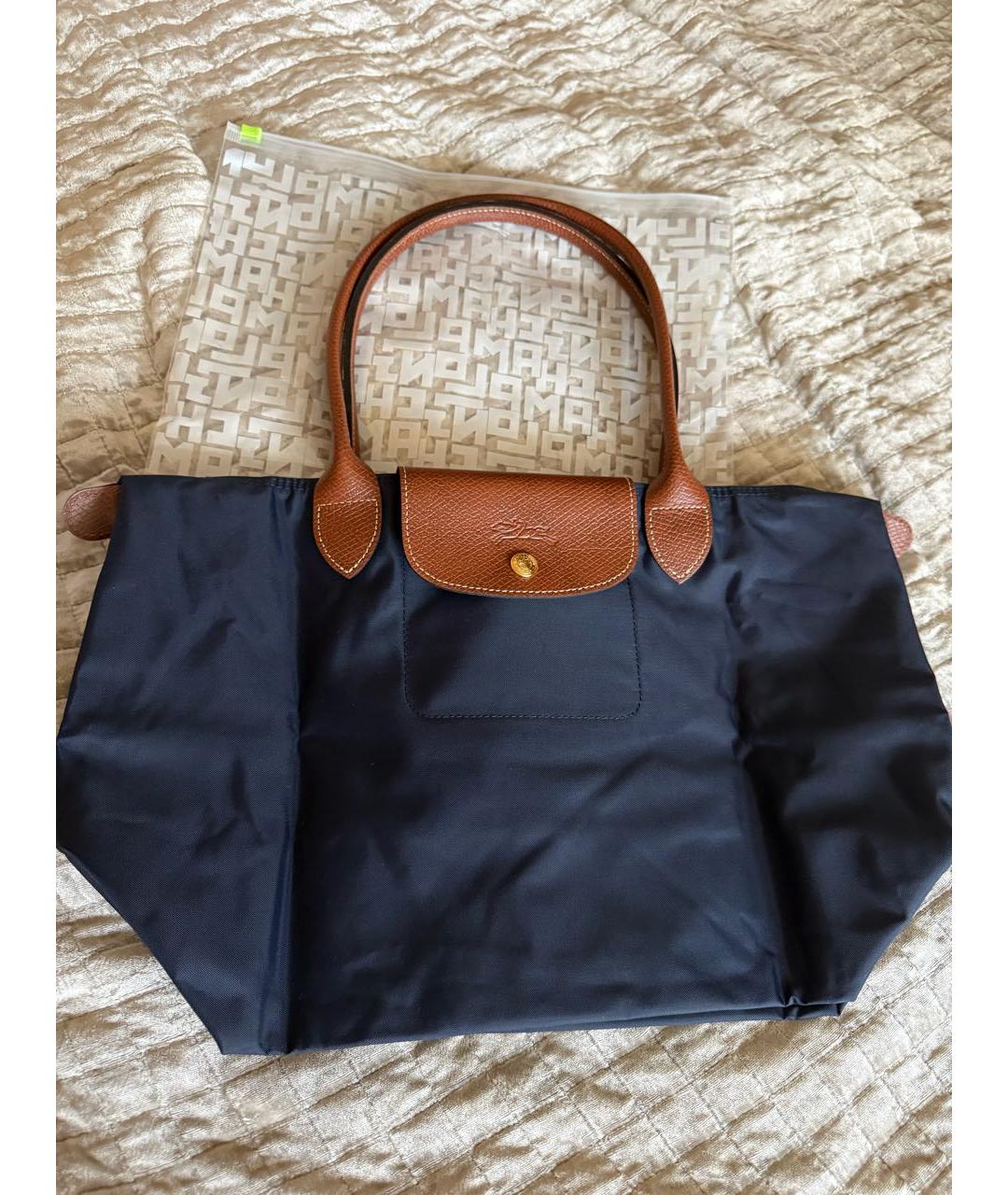 LONGCHAMP Темно-синяя сумка тоут, фото 6