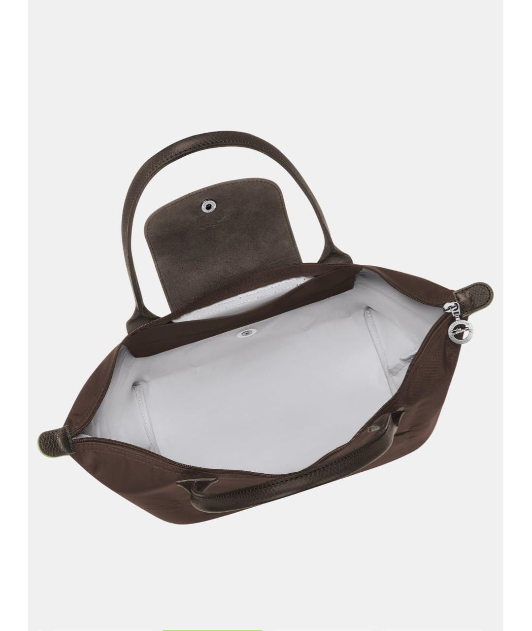 LONGCHAMP Коричневая тканевая сумка тоут, фото 3