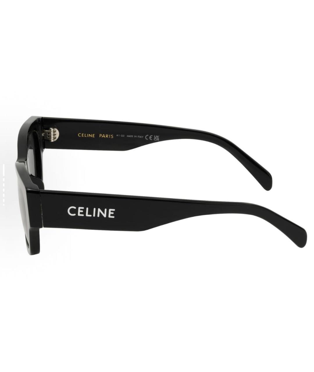 CELINE Черные пластиковые солнцезащитные очки, фото 2