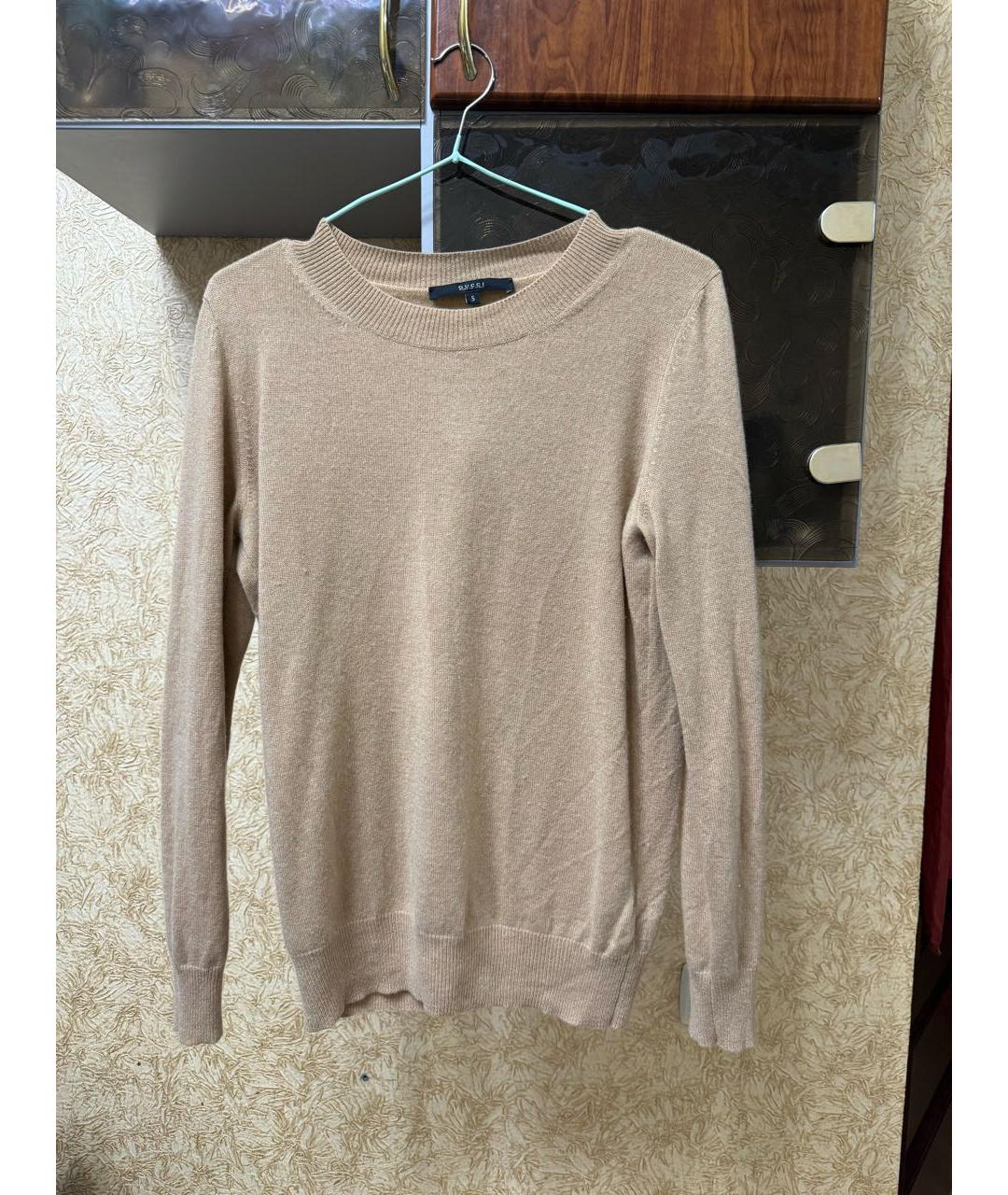 GUCCI Коричневый кашемировый джемпер / свитер, фото 5