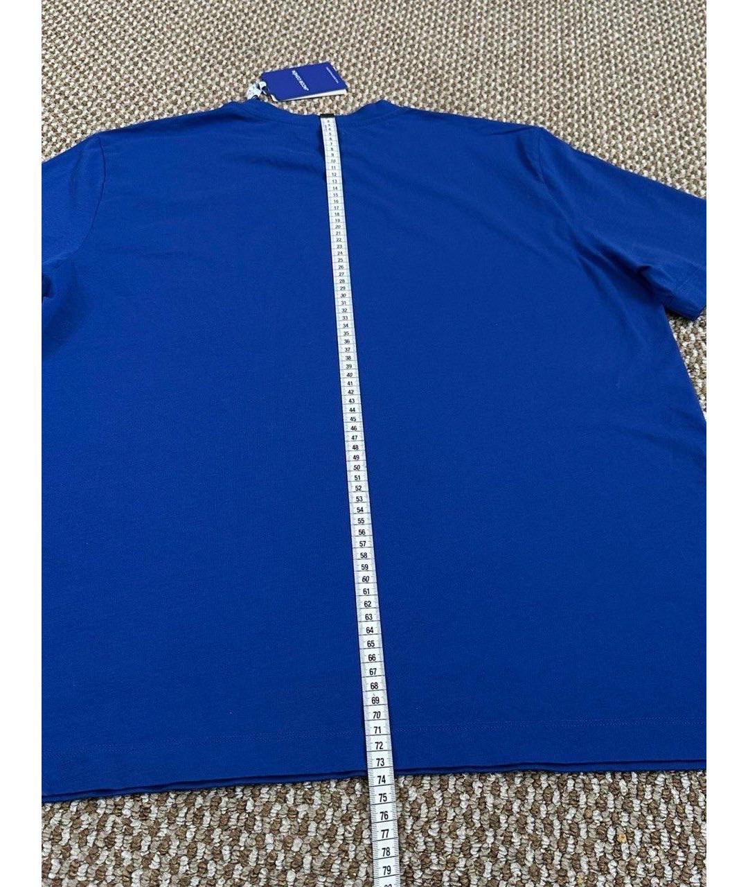 JACOB COHEN Синяя хлопковая футболка, фото 8