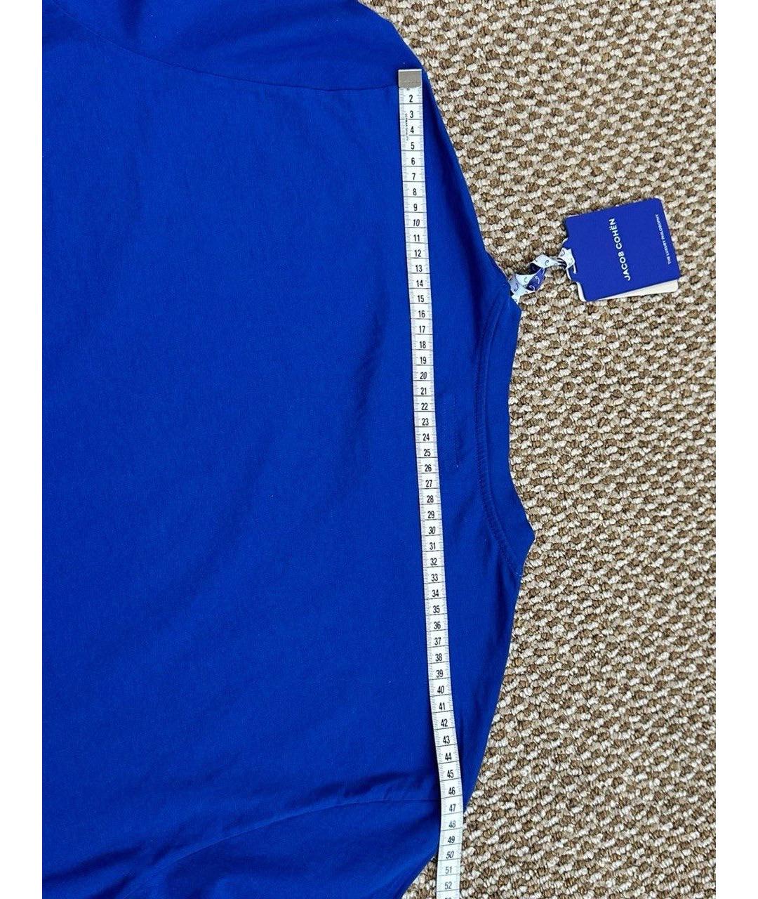 JACOB COHEN Синяя хлопковая футболка, фото 7