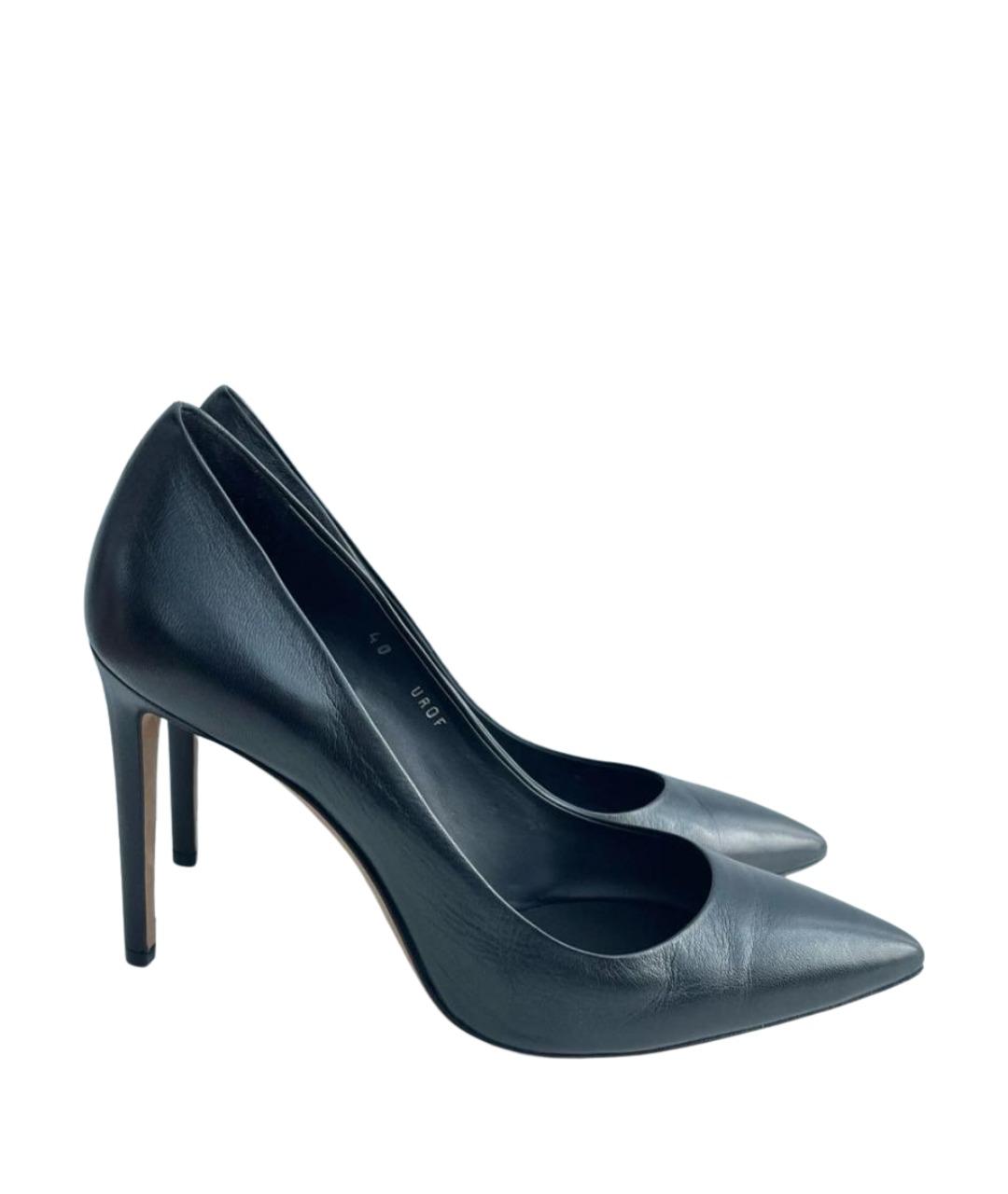 BALLY Черные кожаные туфли, фото 1