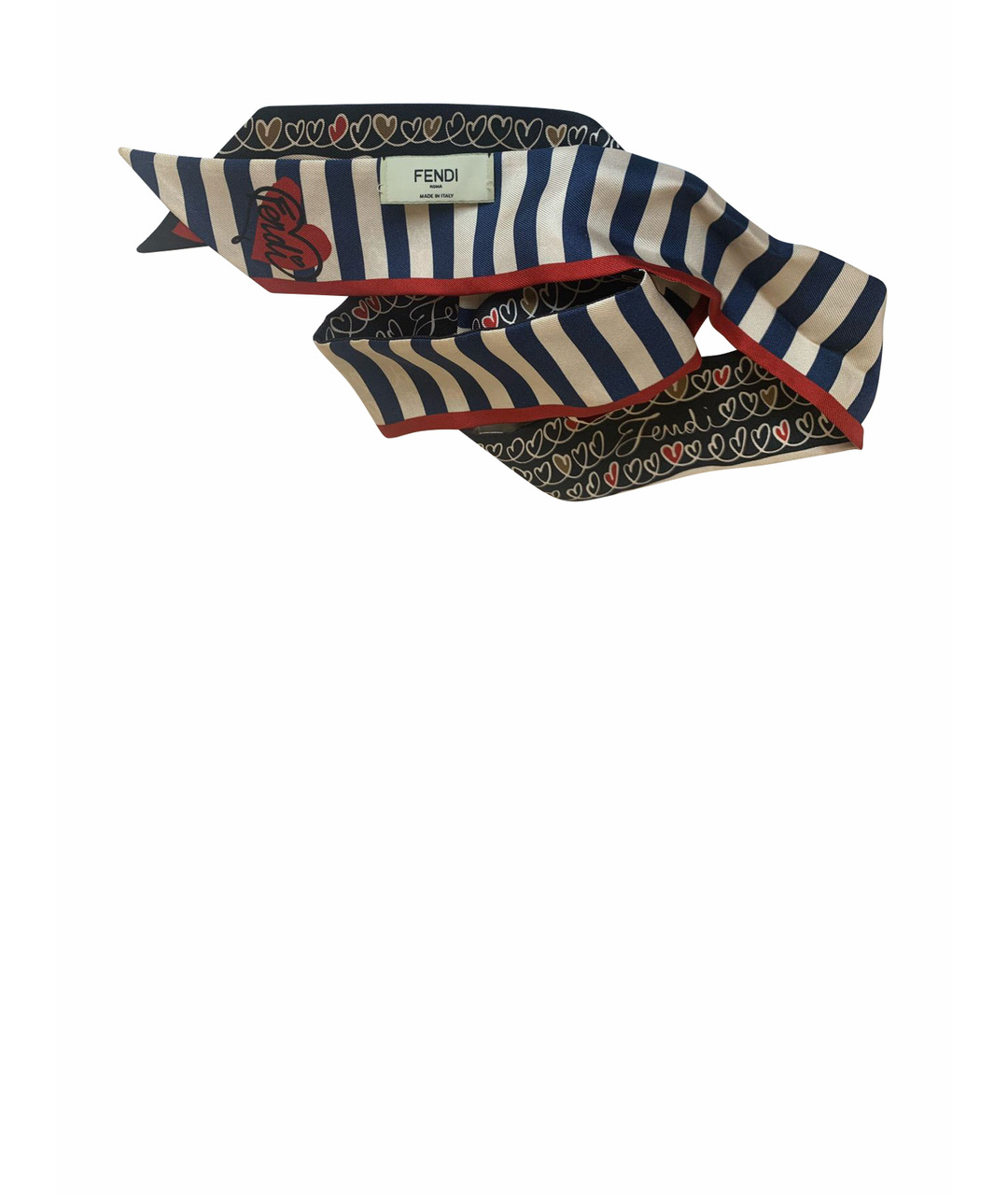 FENDI Мульти шелковый шарф, фото 1
