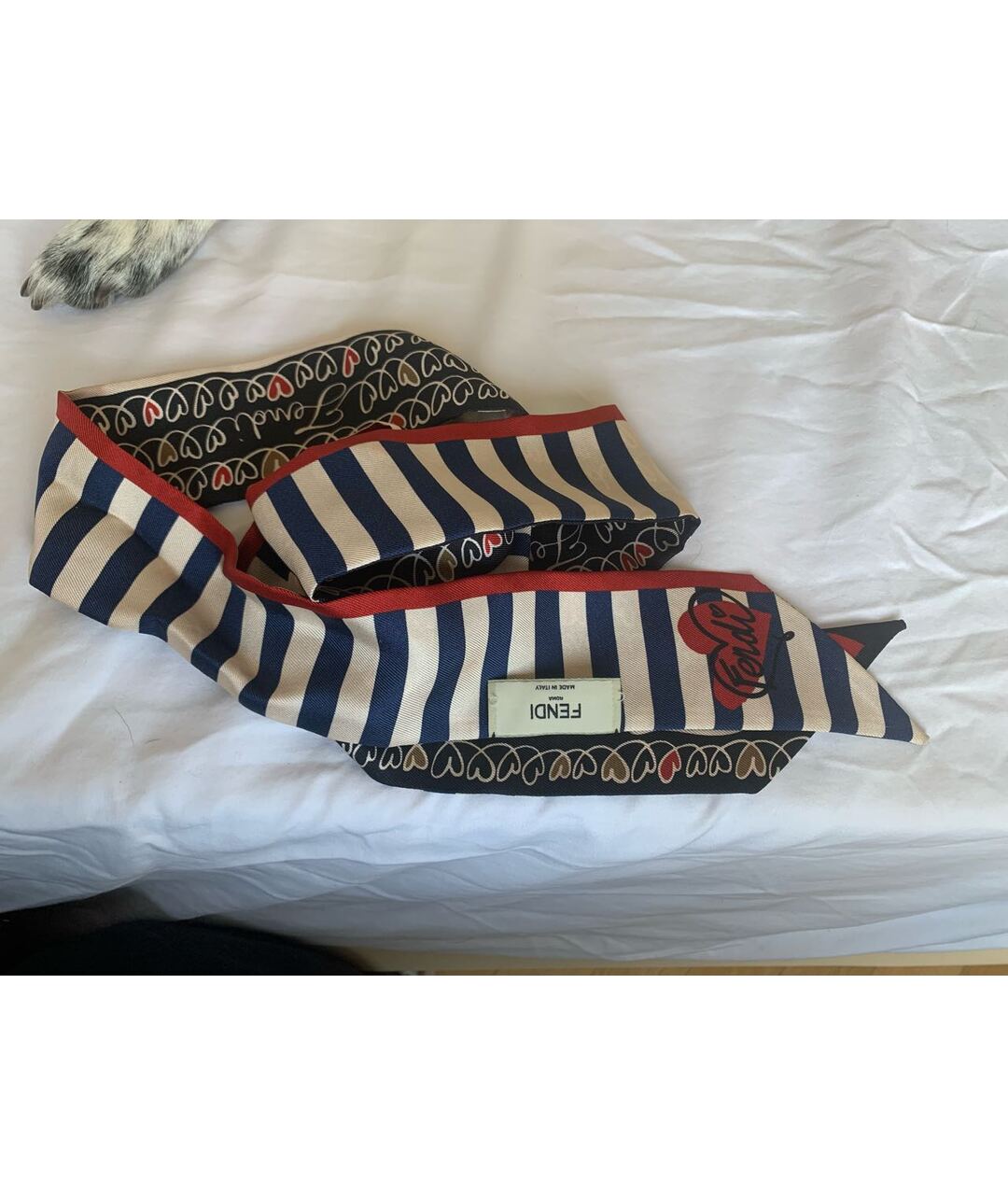FENDI Мульти шелковый шарф, фото 5