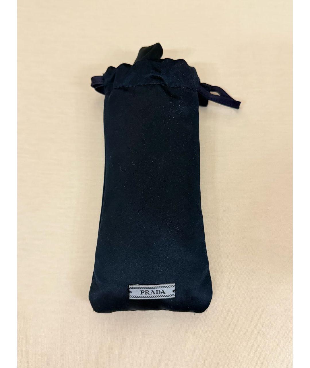 PRADA Черные пластиковые солнцезащитные очки, фото 5