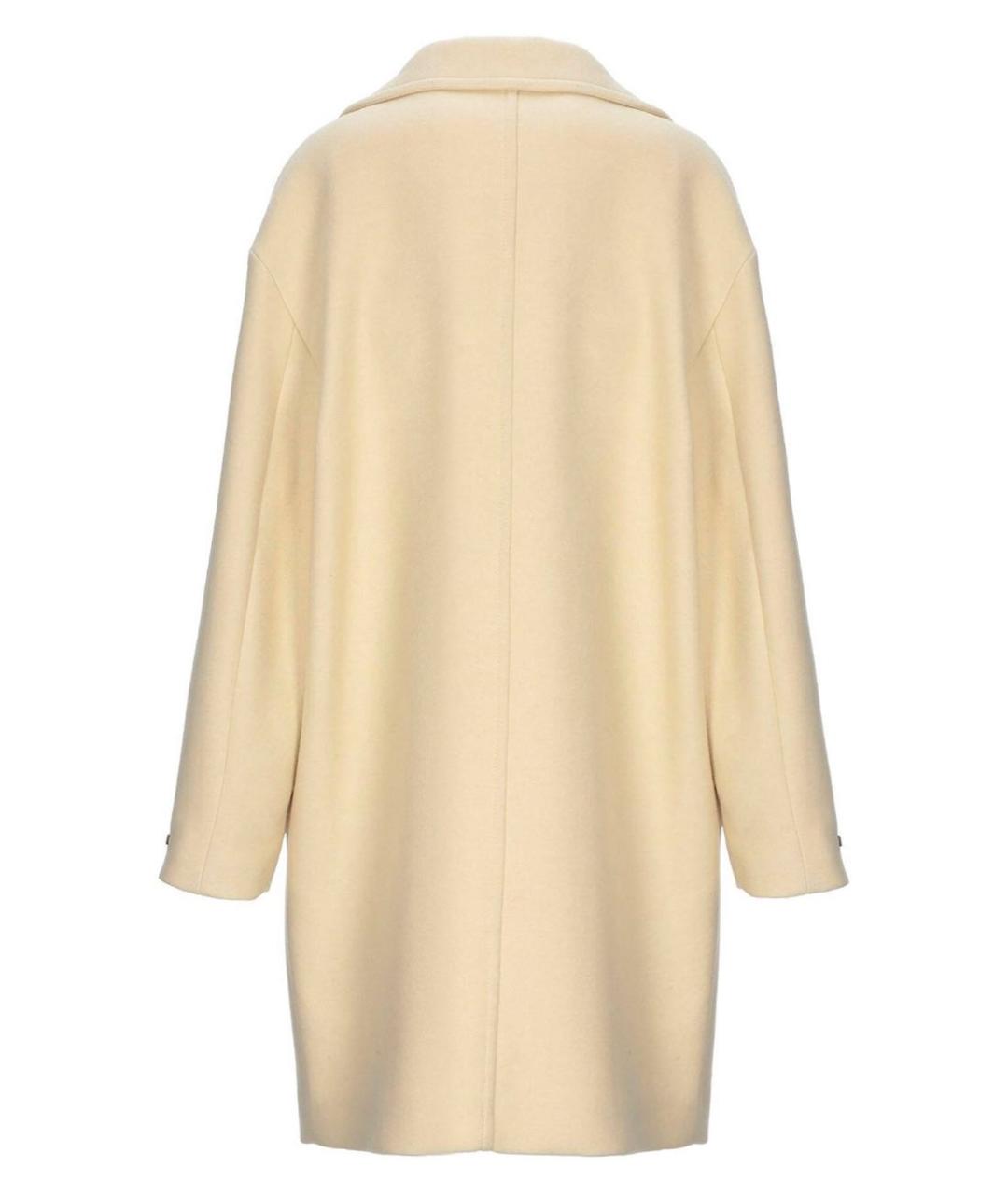 PESERICO Желтое шерстяное пальто, фото 2