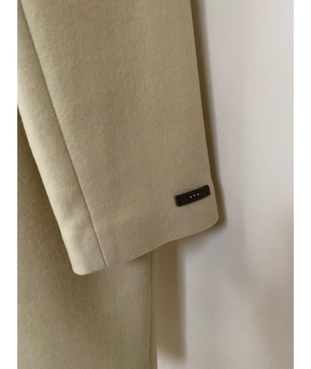 PESERICO Желтое шерстяное пальто, фото 6