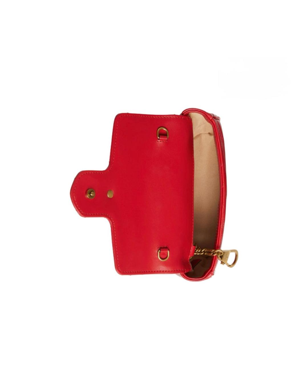 GUCCI Красная кожаная сумка через плечо, фото 2