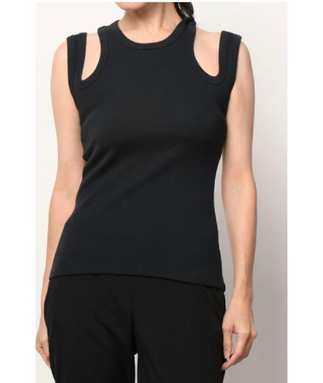 A.W.A.K.E. MODE Черная хлопковая майка, фото 4