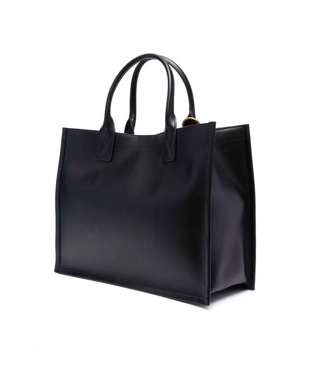 SANDRO Черная кожаная сумка тоут, фото 3