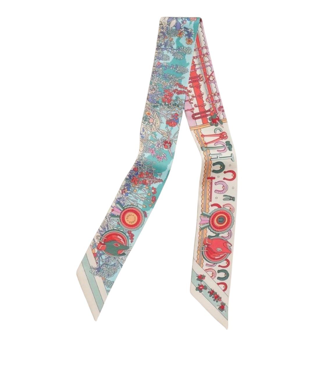 HERMES Мульти шелковый платок, фото 1