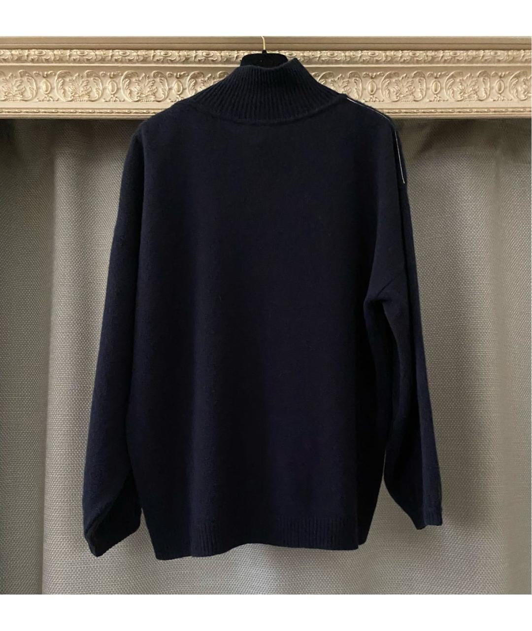 PESERICO Темно-синий шерстяной джемпер / свитер, фото 7