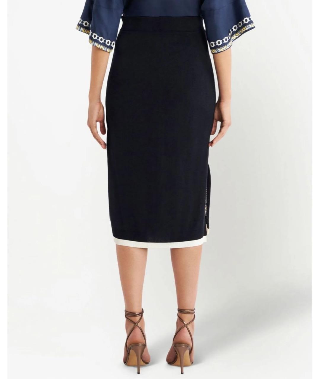 ETRO Темно-синяя юбка миди, фото 3