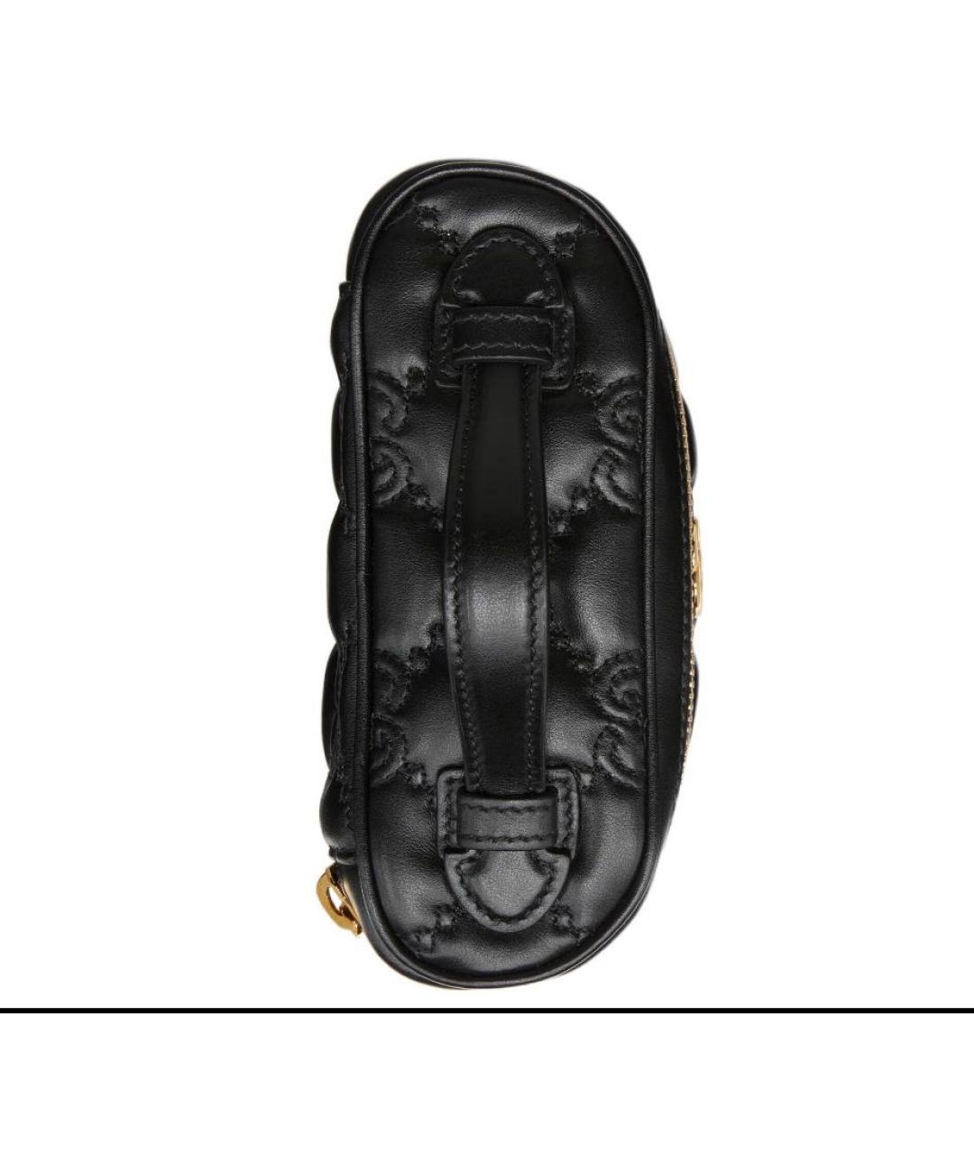 GUCCI Черная кожаная сумка через плечо, фото 6