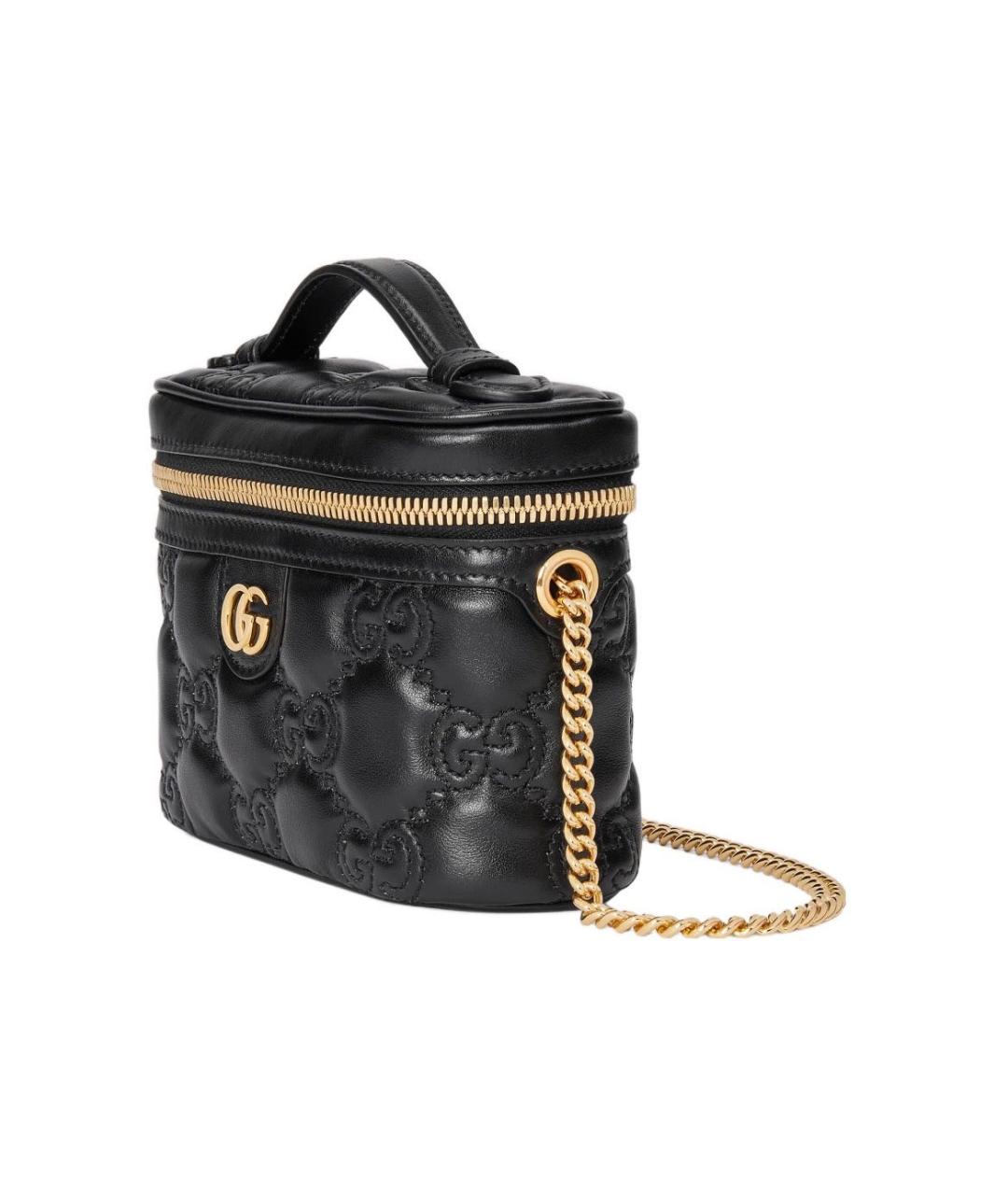 GUCCI Черная кожаная сумка через плечо, фото 2