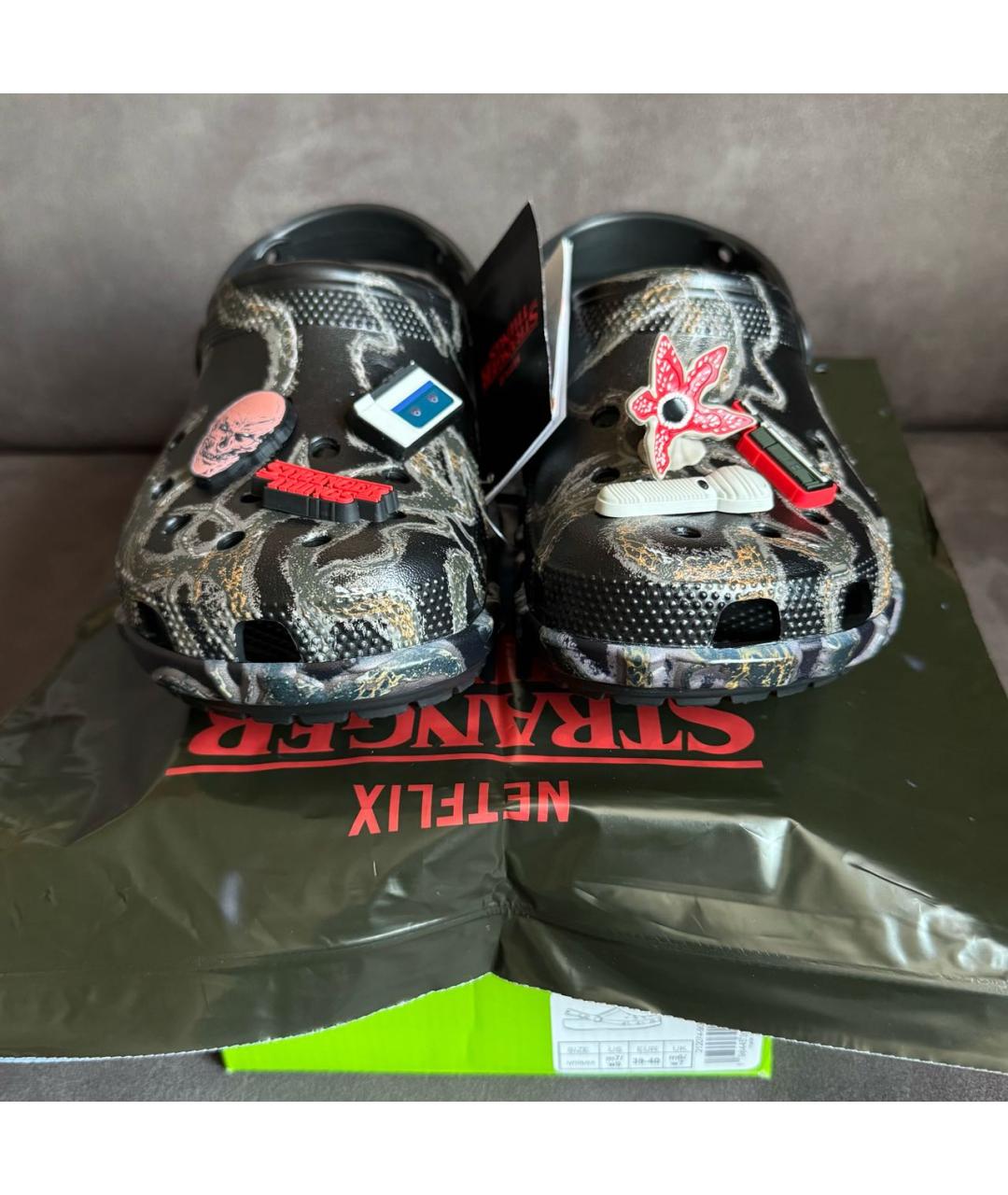 CROCS Черные резиновые сабо, фото 2