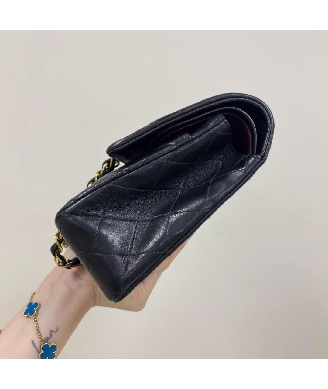 CHANEL Черная кожаная сумка через плечо, фото 2