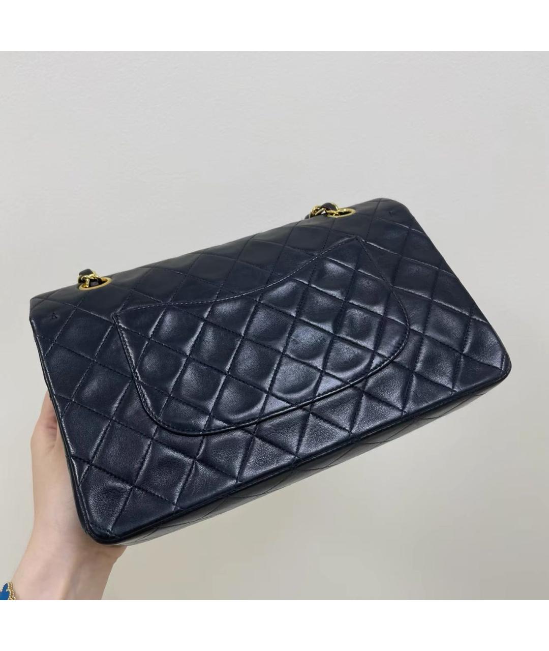 CHANEL Черная кожаная сумка через плечо, фото 6