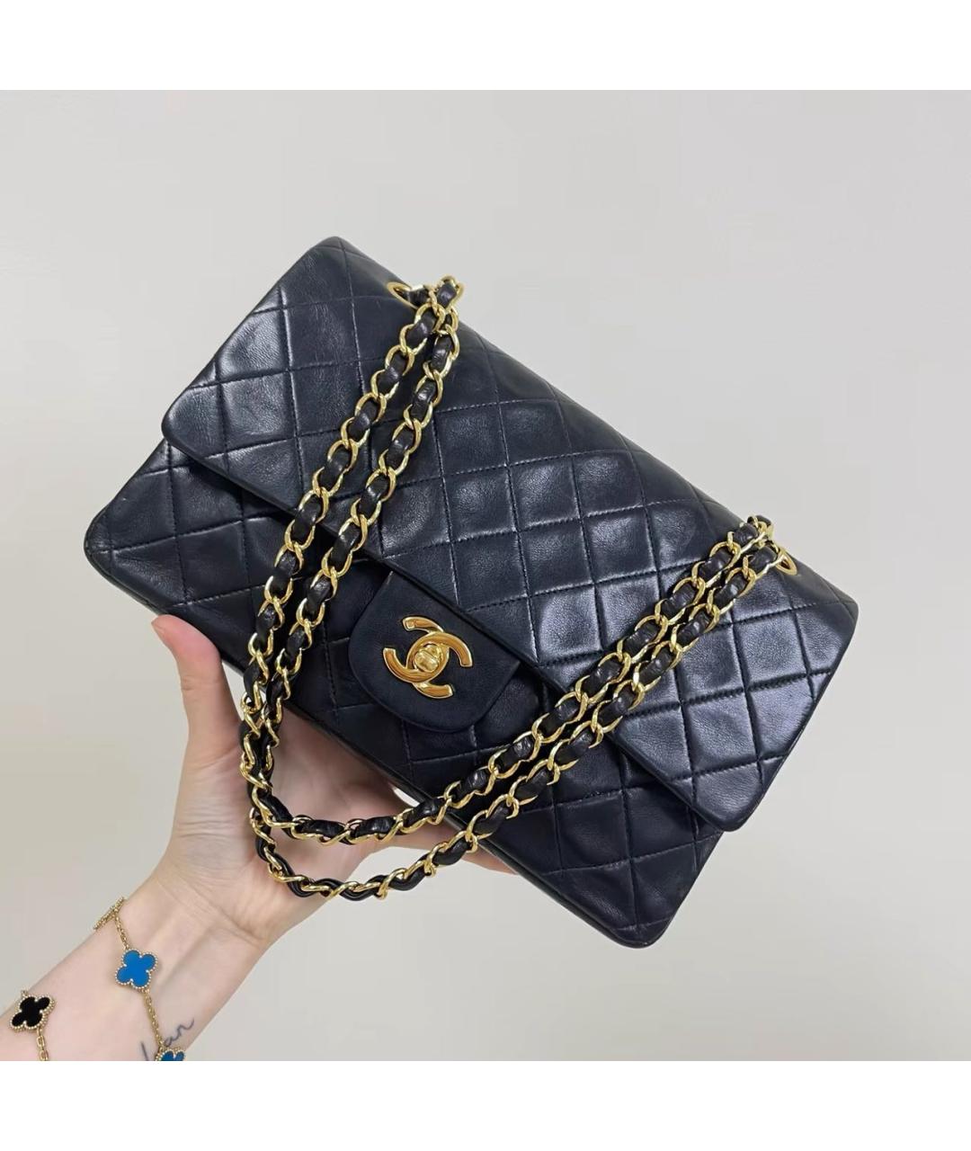 CHANEL Черная кожаная сумка через плечо, фото 9