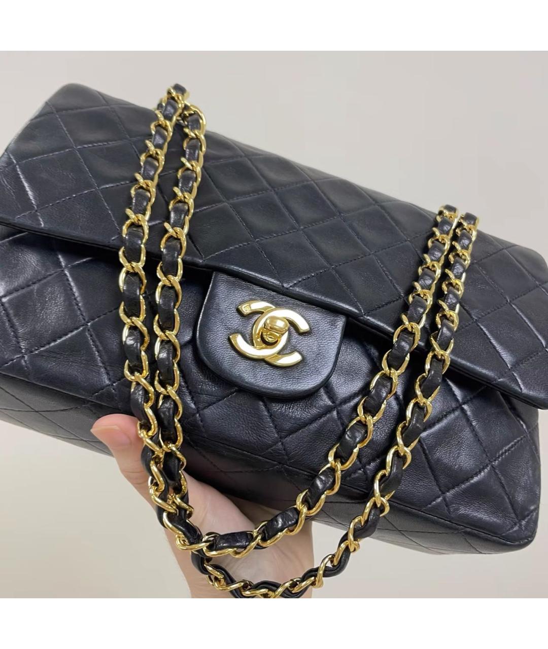 CHANEL Черная кожаная сумка через плечо, фото 3