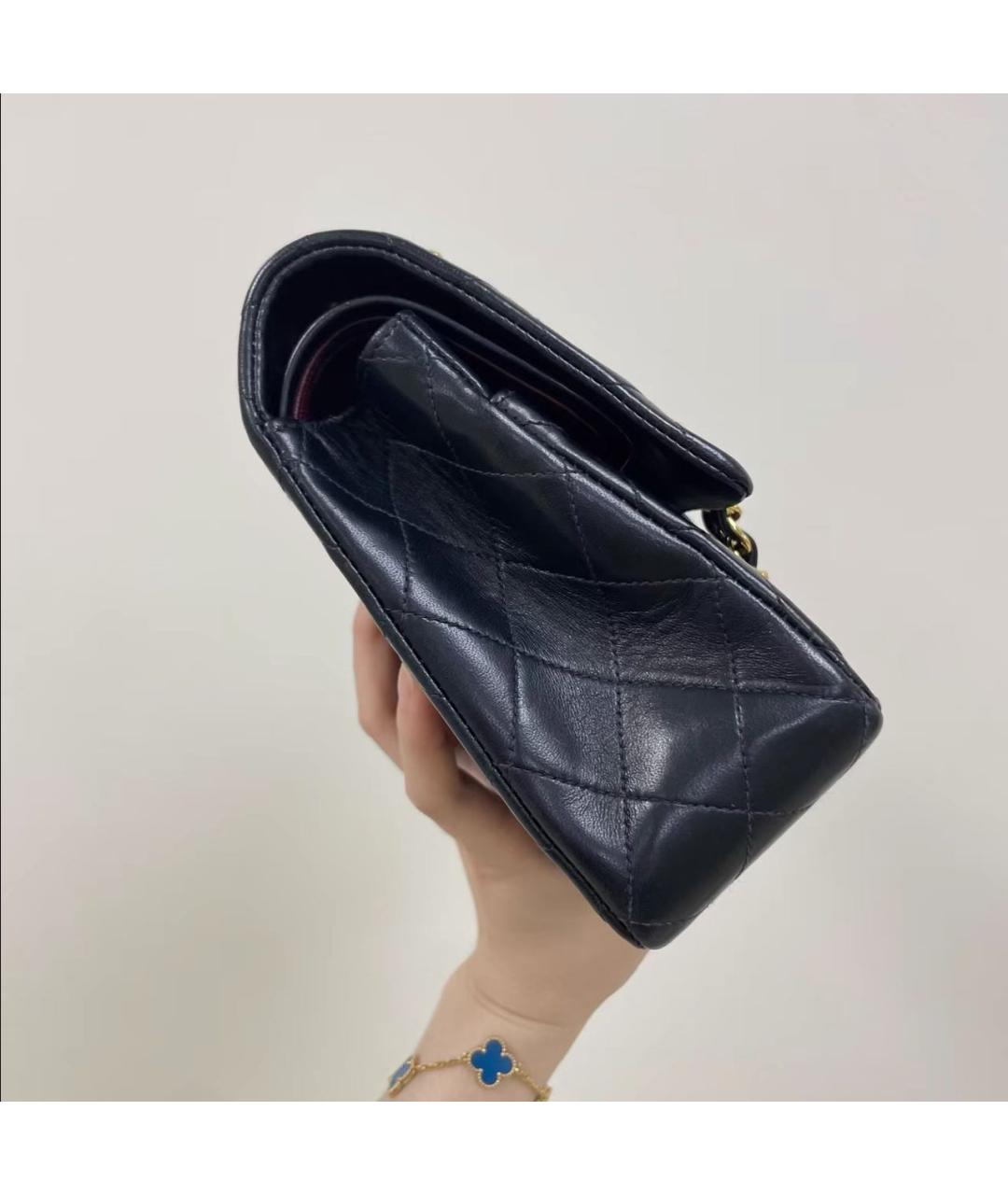 CHANEL Черная кожаная сумка через плечо, фото 4