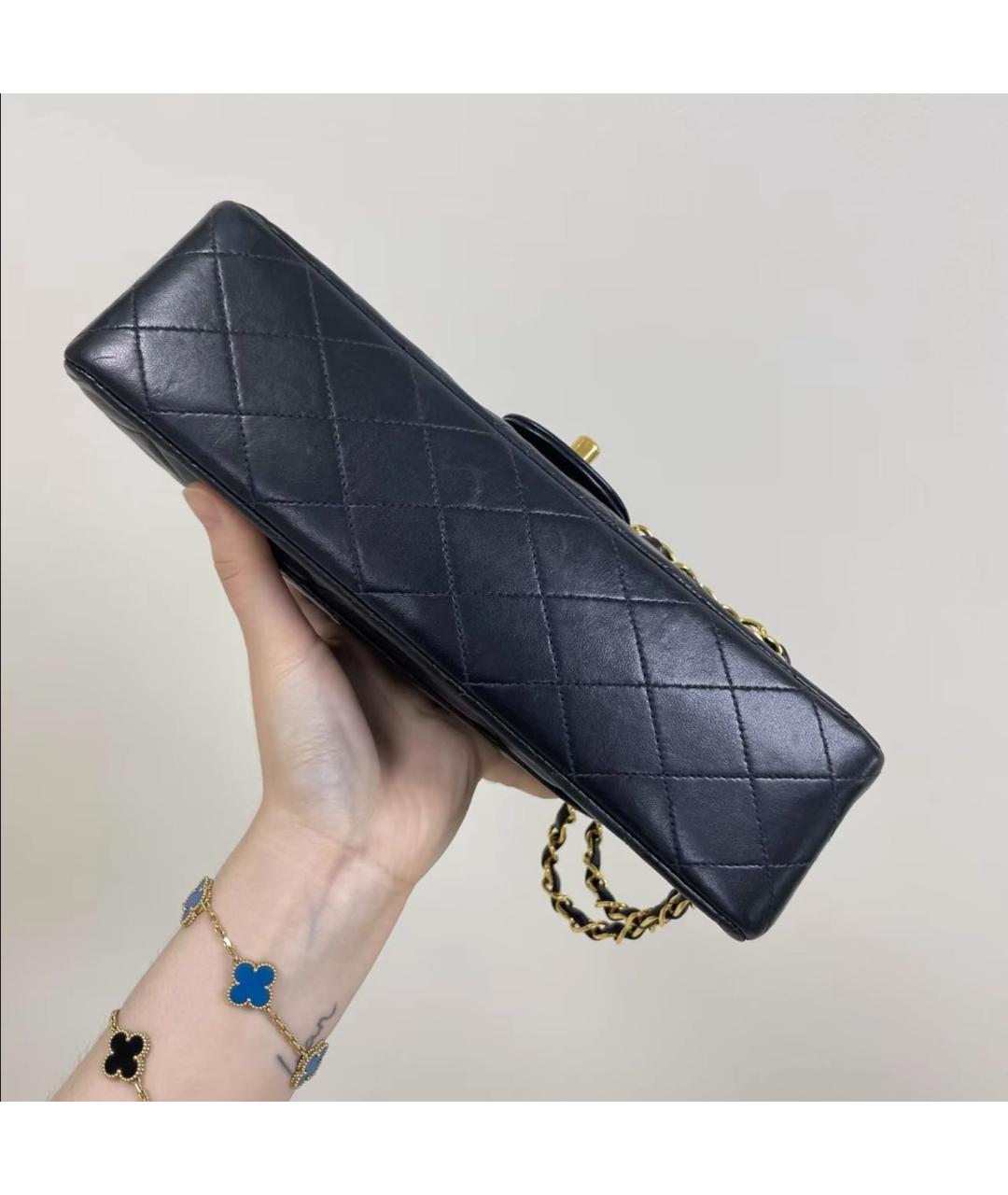 CHANEL Черная кожаная сумка через плечо, фото 5