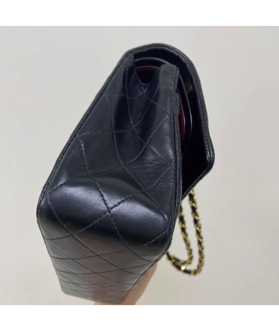 CHANEL Черная кожаная сумка через плечо, фото 7