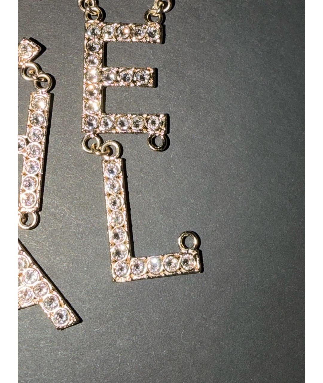 CHANEL Золотые металлические серьги, фото 5