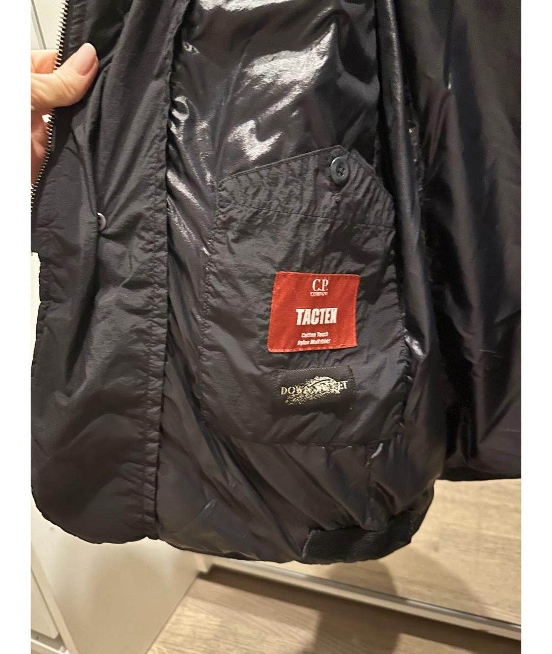 CP COMPANY Черный полиэстеровый пуховик, фото 4